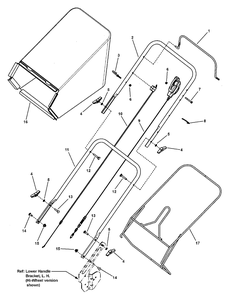 Handles And Controls (Self-Propelled) Diagram and Parts List for 7800455-MP2265 2010 Briggs and Stratton Lawn Mower